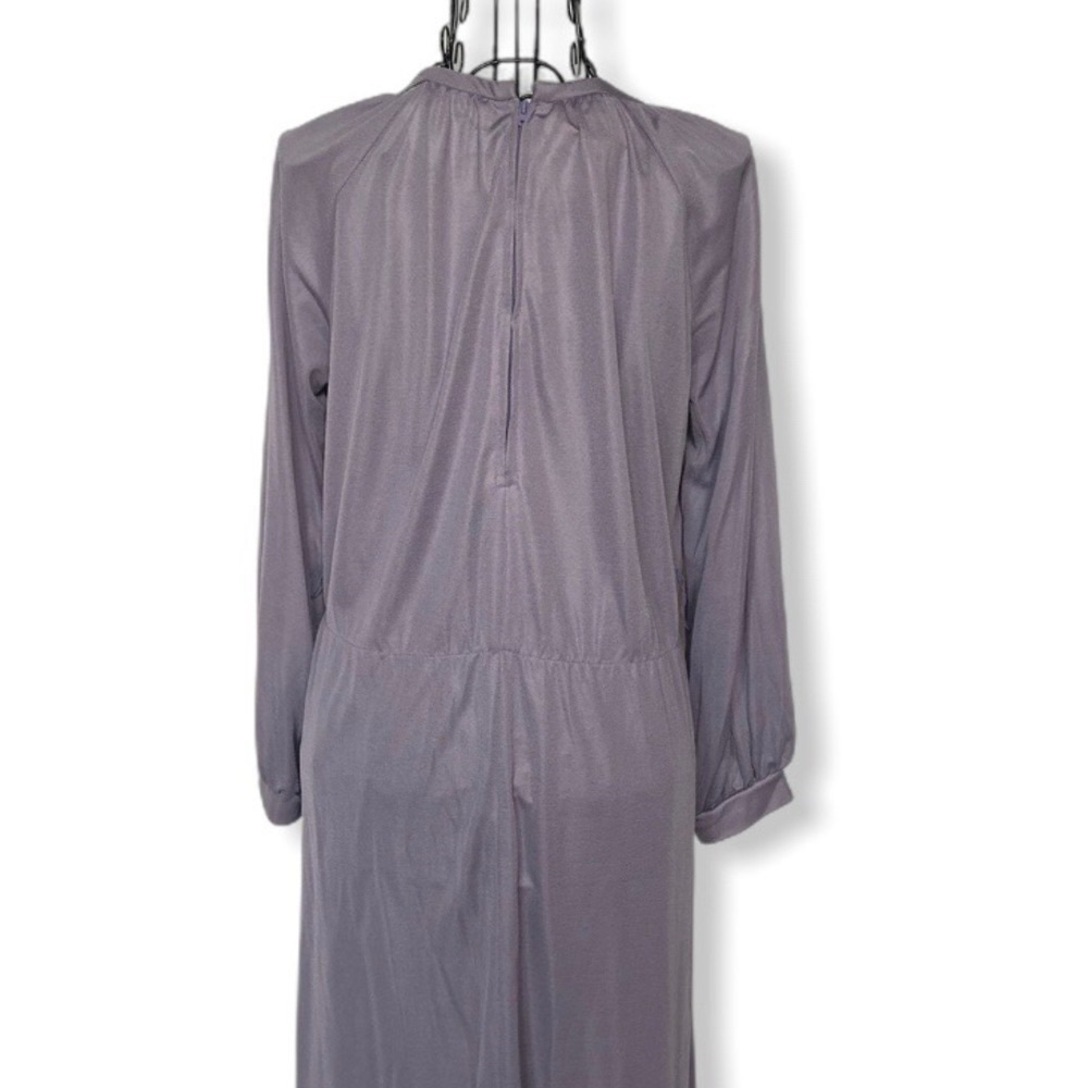 Vintage Newton Centre Lilac Blouson Dress Size Medium - Picture 7 of 14